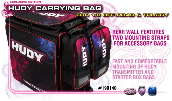 Hudy 1:8 Buggy/Truggy Carry Bag with Tool Bag - Exclusive Edition