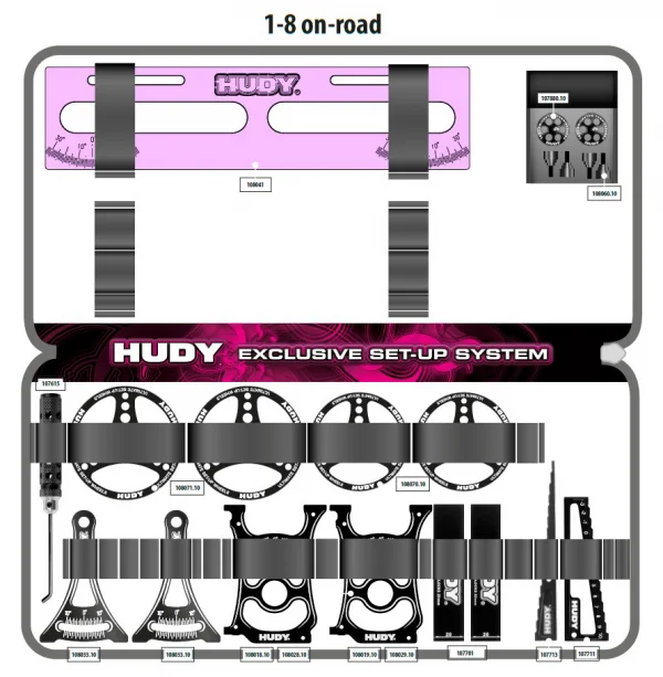 Hudy Set Up System Bag For 1:8 On-Road Cars — image 1 of 4