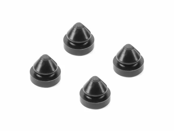 Hudy Black Rubber Feet 8mm (4)