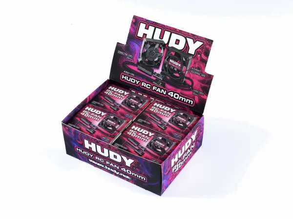Hudy Brushless RC Fan 40mm W Internal Soldering Tabs - Set Of 12Pcs