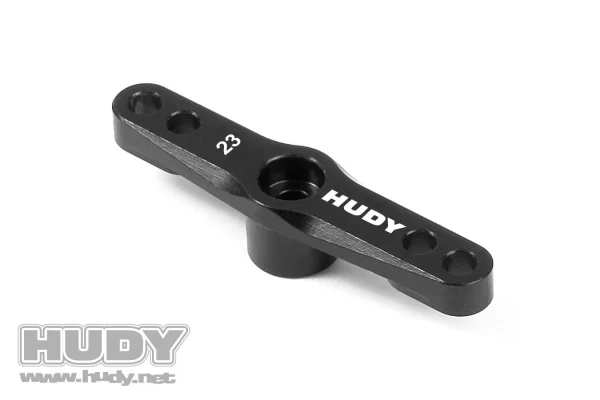 Hudy Aluminium Throttle Servo Horn 1:8 Off-Road Ko Propo, Jr, Sanwa, Airtronics - 23T — image 1 of 3