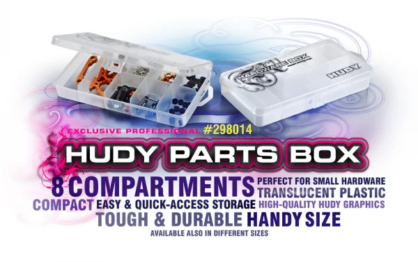 Hudy Hardware Parts Box - 8 Compartments