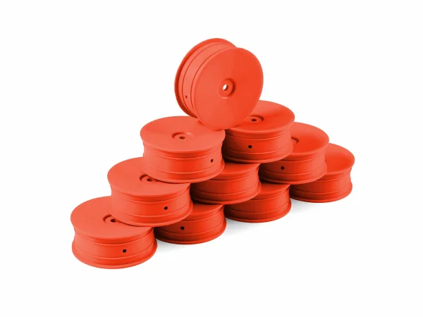 Hudy 1:10 Off-Road Wheel - 2WD Front Orange (10) — image 1 of 2