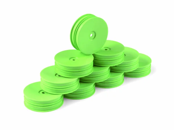 Hudy 1:10 Off-Road Wheel - 2WD Front Narrow Green (10) — image 1 of 2
