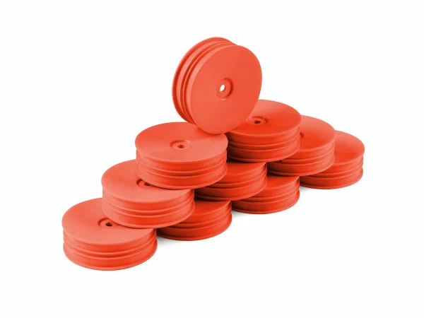 Hudy 1:10 Off-Road Wheel - 2WD Front Narrow Orange (10) — image 1 of 2