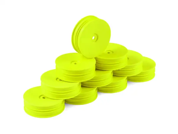Hudy 1:10 Off-Road Wheel - 2WD Front Narrow Yellow (10) — image 1 of 2
