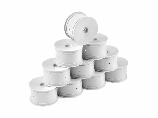 Hudy 1:10 Off-Road Wheel - 2WD/4WD Rear White (10) — image 1 of 2