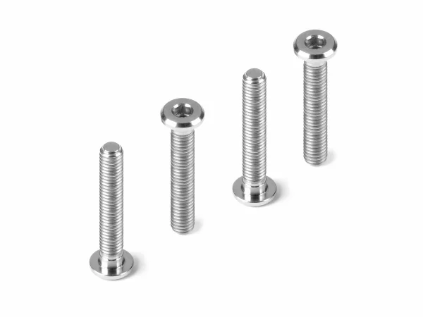 Hudy Titanium Super-Low Head Screw Centering Dia M3X18 (4) — image 1 of 2