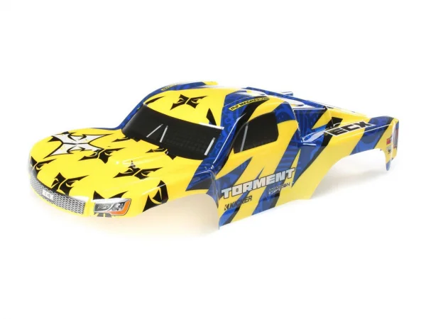 Body - Yellow/Blue: 1:10 2WD Torment