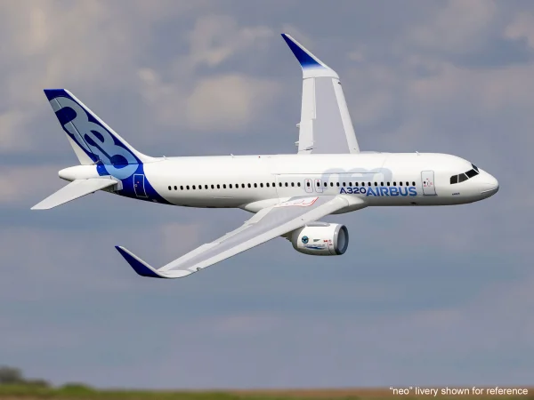 E Flite Airbus A320neo Twin 64mm EDF - BNF Basic - White