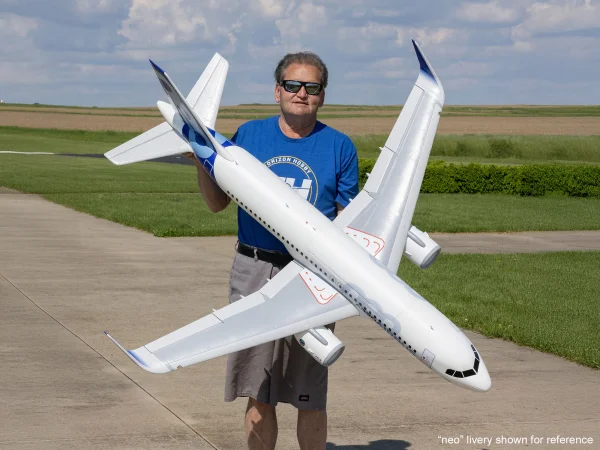 E Flite Airbus A320neo Twin 64mm EDF - BNF Basic - White