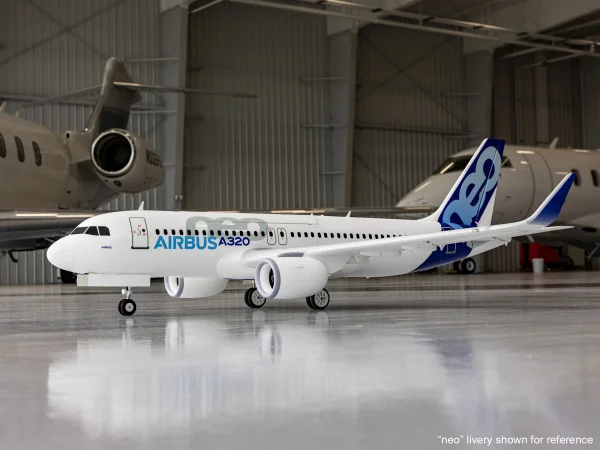 E Flite Airbus A320neo Twin 64mm EDF - BNF Basic - White