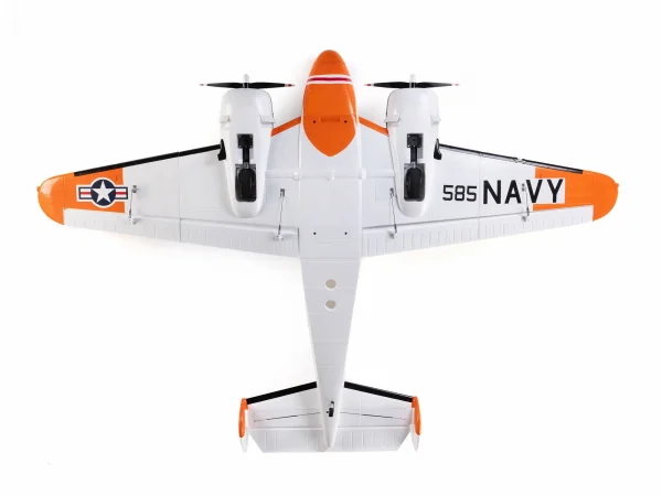 E Flite Beechcraft D18/RC-45J 1.5m - BNF Basic AS3X