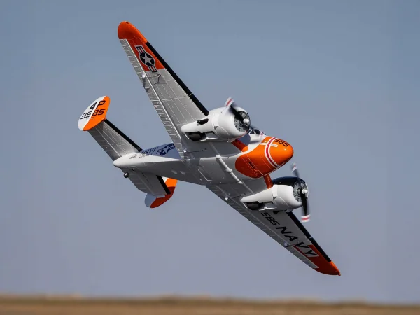 E Flite Beechcraft D18/RC-45J 1.5m - BNF Basic AS3X