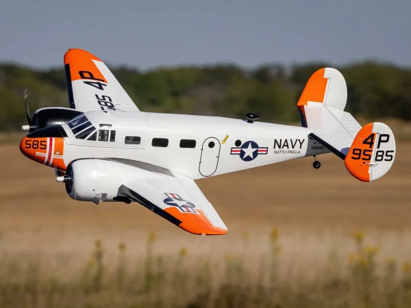 E Flite Beechcraft D18/RC-45J 1.5m - BNF Basic AS3X