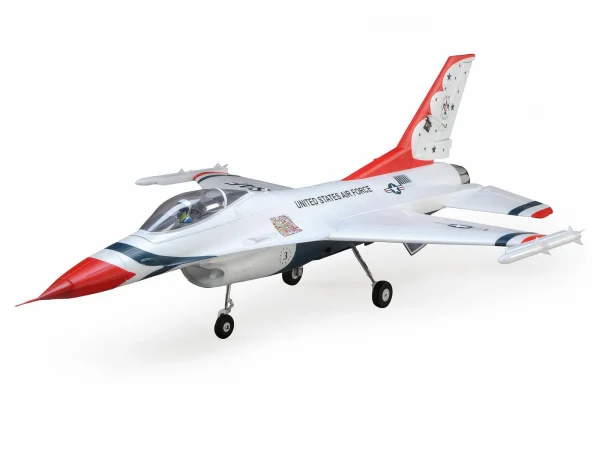 E Flite F-16 Thunderbirds 70mm EDF Jet AS3X SAFE - BNF Basic