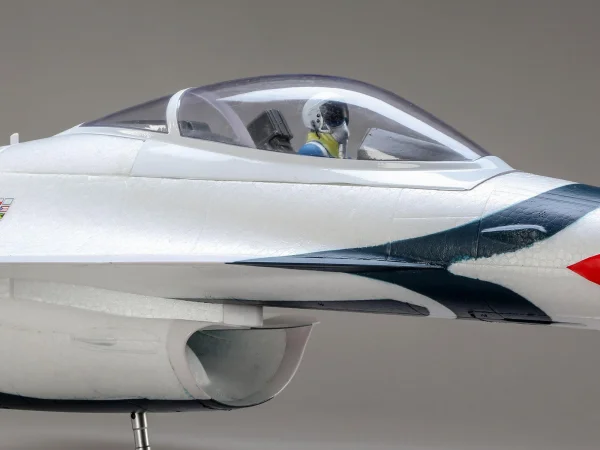 E Flite F-16 Thunderbirds 70mm EDF Jet AS3X SAFE - BNF Basic