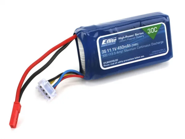 E Flite 450Mah 3S 11.1v 30C LiPo Battery