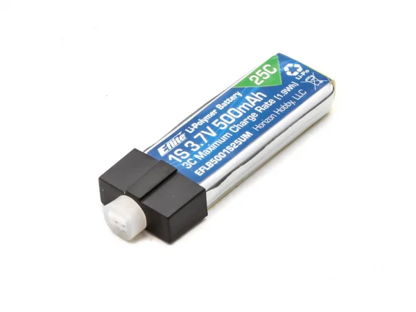 EFlite Blade Glimpse LiPo Battery - 500mAh 1S 3.7V 25C