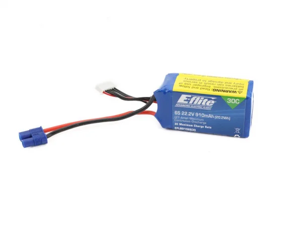 E Flite 22.2v 6S 910mAh LiPo Battery for Blade 270 CF X ** CLEARANCE **