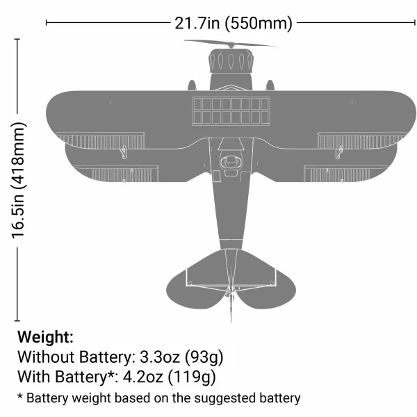 E Flite UMX WACO BNF Basic AS3X