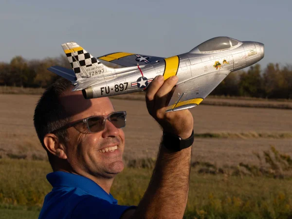 E Flite UMX F-86 Sabre 30mm EDF Jet - BNF Basic AS3X