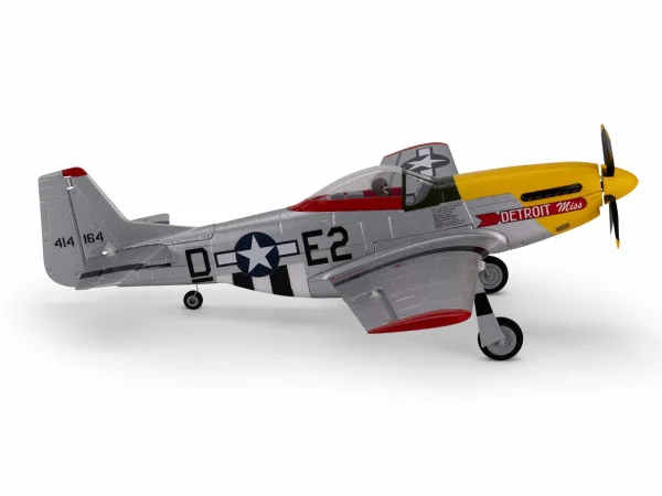 E Flite P-51D Mustang UMX - Detroit Miss - BNF Basic AS3X