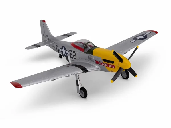 E Flite P-51D Mustang UMX - Detroit Miss - BNF Basic AS3X