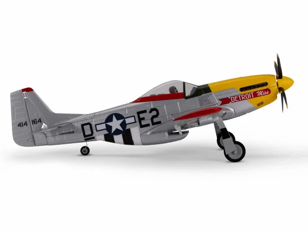 E Flite P-51D Mustang UMX - Detroit Miss - BNF Basic AS3X