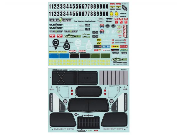 Element RC Enduro 12 Ecto Decal Sheet — image 2 of 2