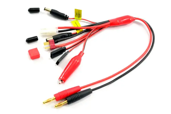 eTronix 4mm Plug To Glow/Tamiya/Deans/ Jr Tx+Rx And Futaba Tx+Rx PVC &mdash; image 3 of 3