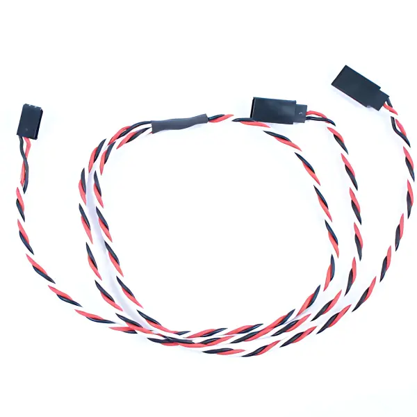 eTronix 60Cm 22AWG Futaba Twisted Y Extension Wire