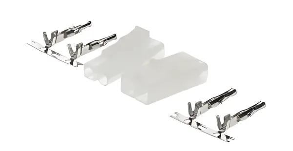Tamiya Connectors - 1 Pair (1 Male, 1 Female, With Crimp Connectors) — image 1 of 3