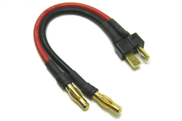 eTronix Male Deans To Two 4.0mm Male Connector Adapter &mdash; image 2 of 2