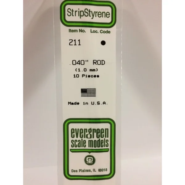 Evergreen [6-211] 14 Rod .040 (100 per pack)