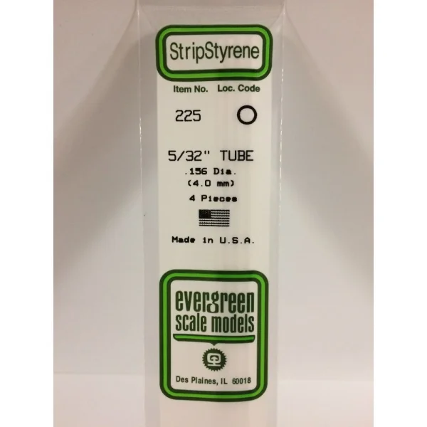 Evergreen [6-225] 14 Round Tube (Telescoping) .156 (5/32) (100 per pack)