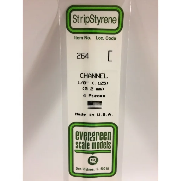 Evergreen [6-264] 14 Channel .125 (1:8) (100 per pack)