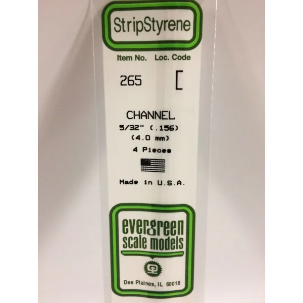 Evergreen [6-265] 14 Channel .156 (5/32) (100 per pack)