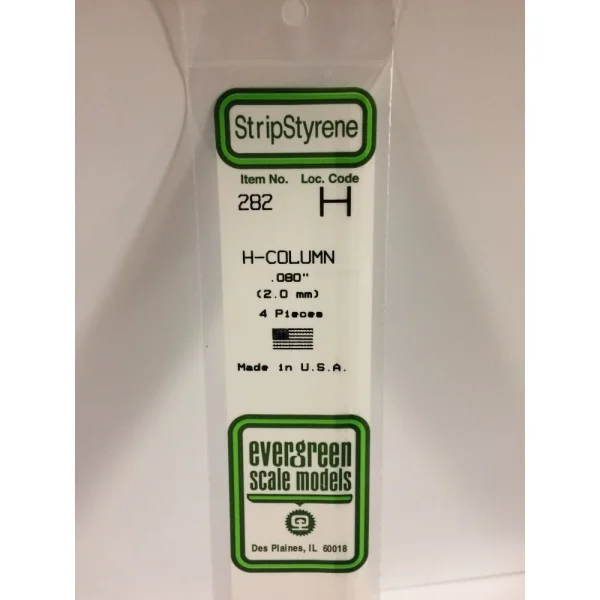 Evergreen [6-282] 14 H-Column .080 (100 per pack)