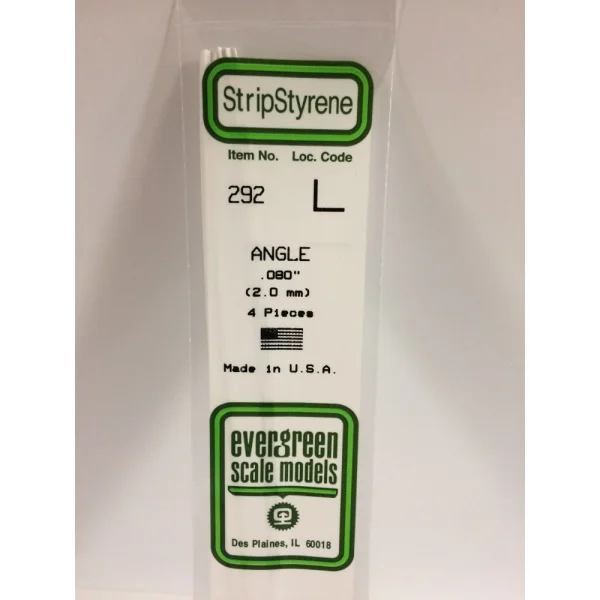 Evergreen [6-292] 14 Angle .080 (100 per pack)