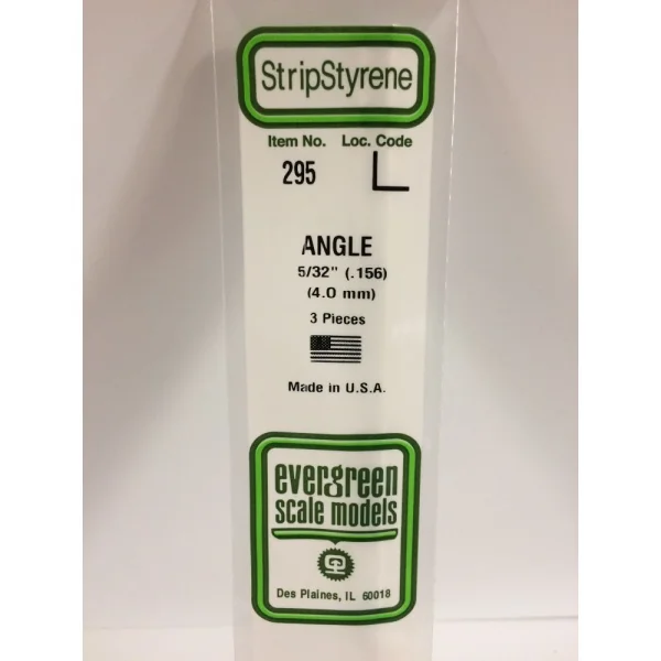Evergreen 14in (35cm) Right-Angle .156in (5/32in) (3 per pack)