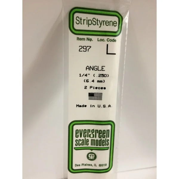 Evergreen [6-297] 14 Angle .250 (1/4) (100 per pack)
