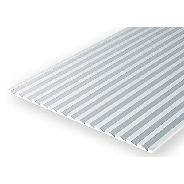 Evergreen 6x12in (15x30cm) Novelty Siding Sheet .040in (1.0mm) Thick .060in Spacing (1 Sheet per pack)
