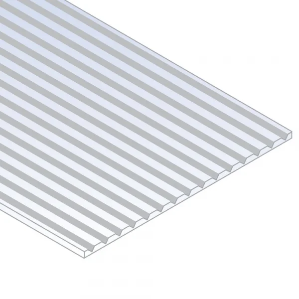 Evergreen 6x12in (15x30cm) V-Groove Siding Sheet .040in (1.0mm) Thick .040in Spacing (1 sheet per pack)