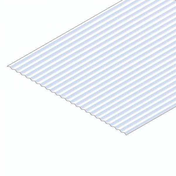 Evergreen 6x12in (15x30cm) Corrugated Metal Siding Sheet .040in (1.0mm) Sheet .040in Groove Spacing (1 sheet per pack)
