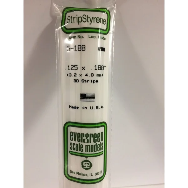 Evergreen [5-188] 14 Strip .125 x .188 (30 per pack) &mdash; image 3 of 8