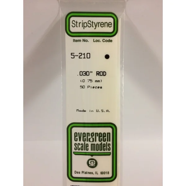 Evergreen [5-210] 14 Rod .030 (50 per pack)