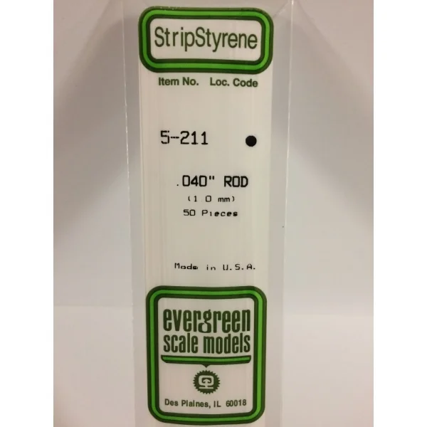 Evergreen [5-211] 14 Rod .040 (50 per pack)