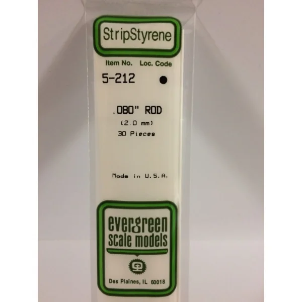 Evergreen [5-212] 14 Rod .080 (30 per pack)