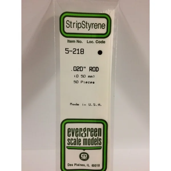 Evergreen [5-218] 14 Rod .020 (50 per pack)